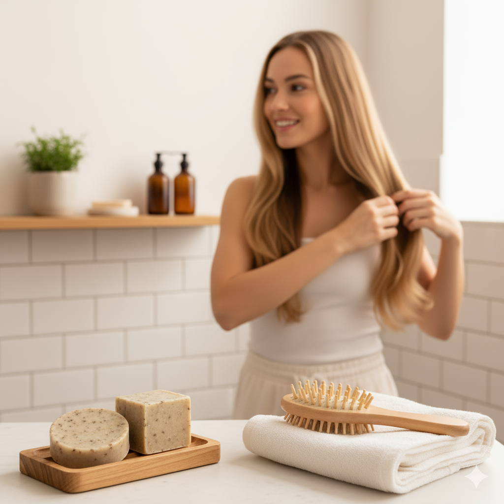 Natürliche Haarpflege mit fester Seife – so klappt der Umstieg!