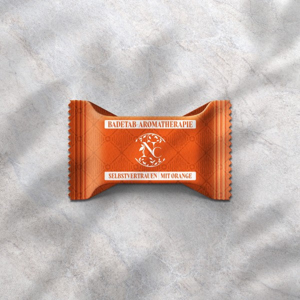 Aromatherapie für die Wanne - Badetabs 7er Set - Entspannung auf allen Ebenen Orange