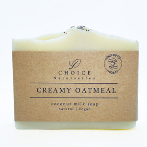 Hand- und Körperseife "Creamy Oatmeal", handgemacht – 110g
