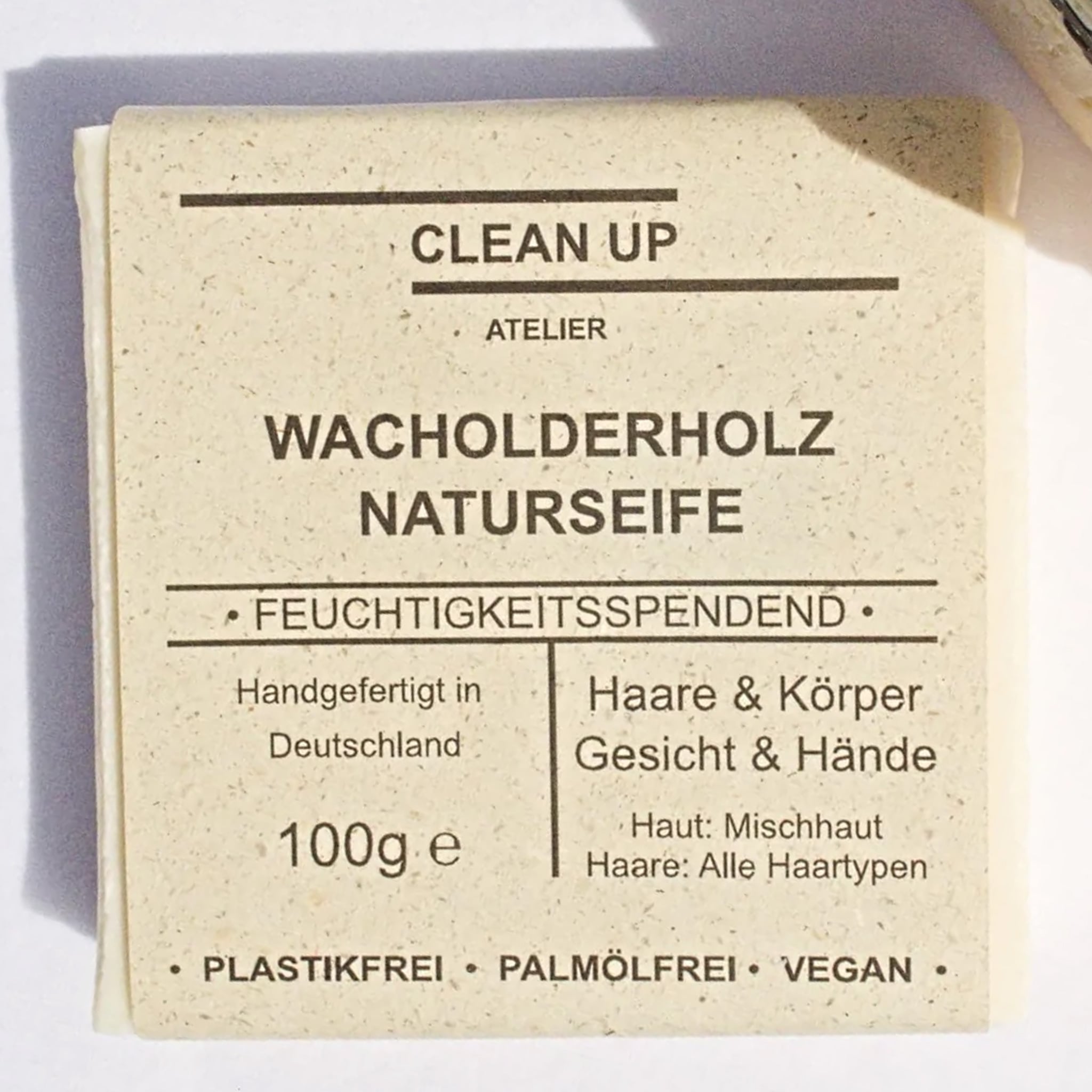 Dusch-, Gesichts- und Haarseife "Wacholderholz", handgemacht – 100g