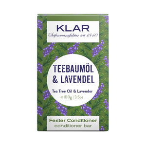 Conditioner "Teebaumöl & Lavendel" – 100g,feste Spülung,Klar Seifen