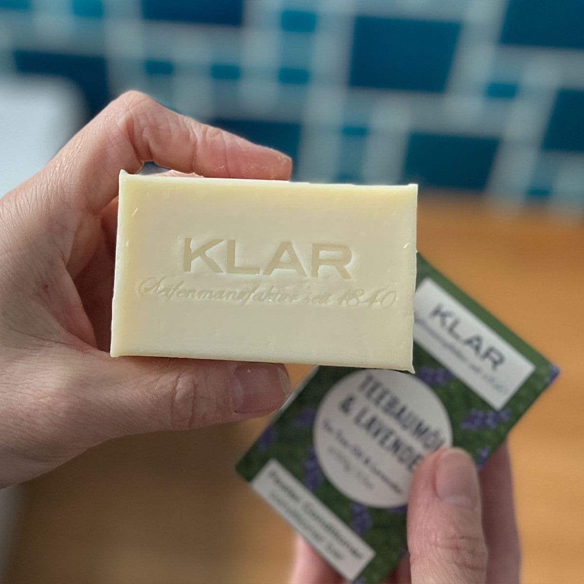 Conditioner "Teebaumöl & Lavendel" – 100g,feste Spülung,Klar Seifen