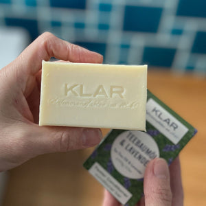 Conditioner "Teebaumöl & Lavendel" – 100g,feste Spülung,Klar Seifen