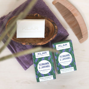 Conditioner "Teebaumöl & Lavendel" – 100g,feste Spülung,Klar Seifen