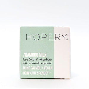 Dusch- und Körperbutter "Bamboo Milk" – 40g-Hopery-Palmölfrei-Vegan-Plastikfrei