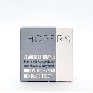 Dusch- und Körperbutter "Lavendel Orange" – 40g-Vegan-Palmölfrei-Plastikfrei