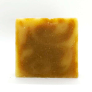 Duschseife "Upcycling-Zitronenschale" (COSMOS), mit Peelingeffekt – 100g,Nicama,Vegan,Palmölfrei,Plastikfrei,Handgemacht,Naturkosmetik,Peel it up