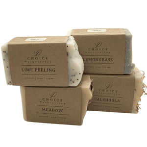 Geschenkbox_Alles_Liebe_handgemacht_200g-Lime Peeling,Lemongrass, Calendula, Meadow