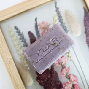 Hand- und Körperseife "Lavendel", cosmos zertifiziert – 100g,feste Naturseife,Klar Seife