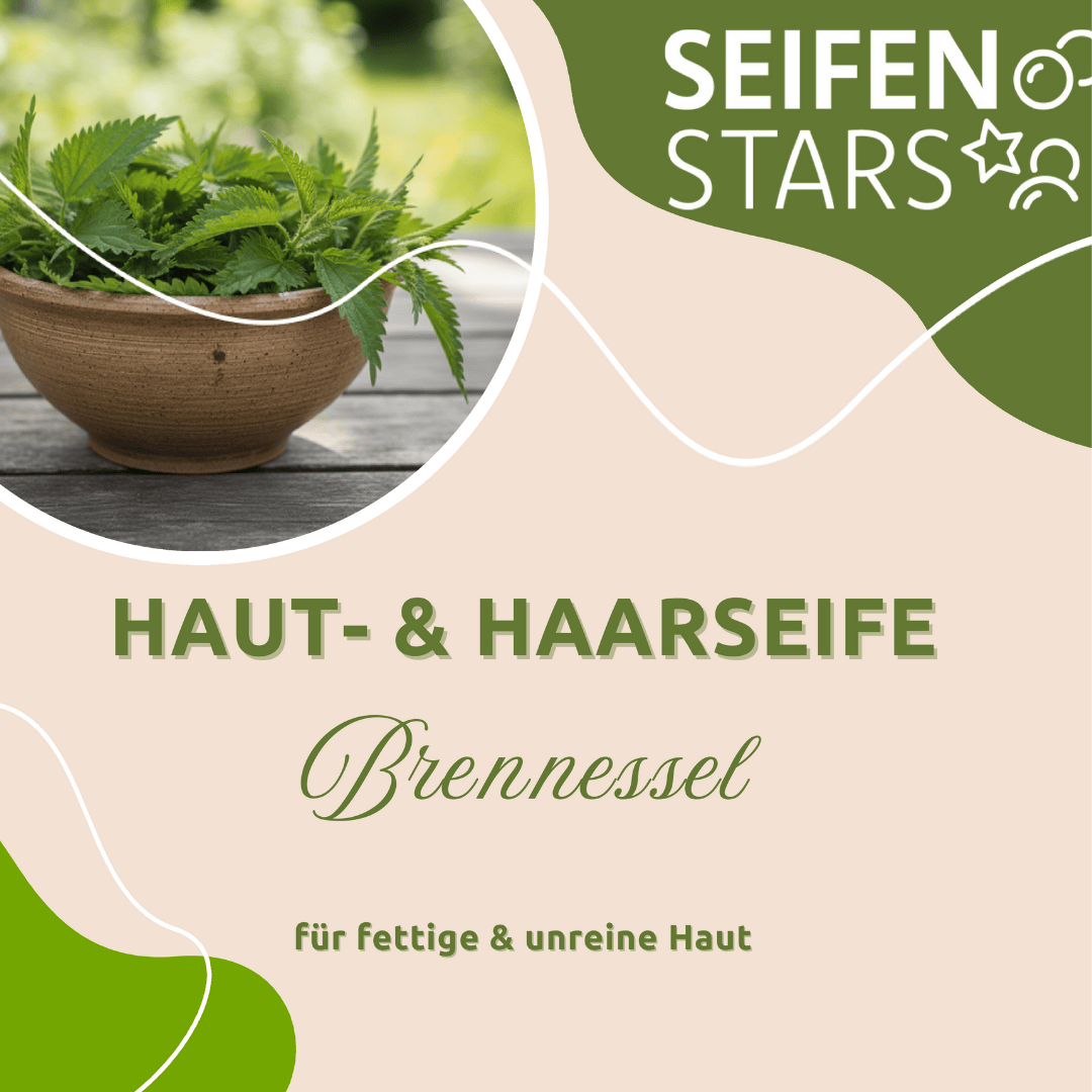 Haut-und Haarseife Brennesselseife von seifenstars 100g Vegan_Palmoelfrei_Tierversuchsfrei_Plastikfrei