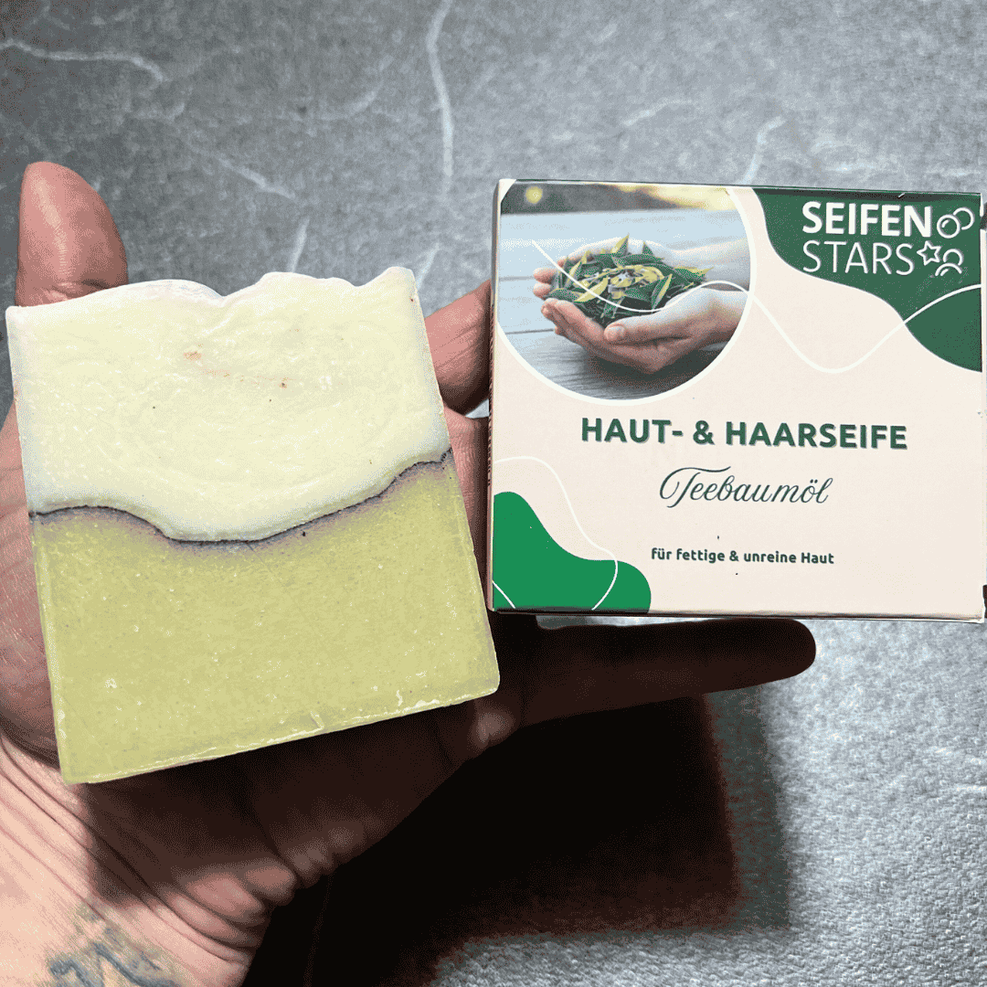 Haut_-und_Haarseife_Teebaumoel_Seife_von_seifenstars_100g_Vegan_Palmoelfrei_Tierversuchsfrei_Plastikfrei