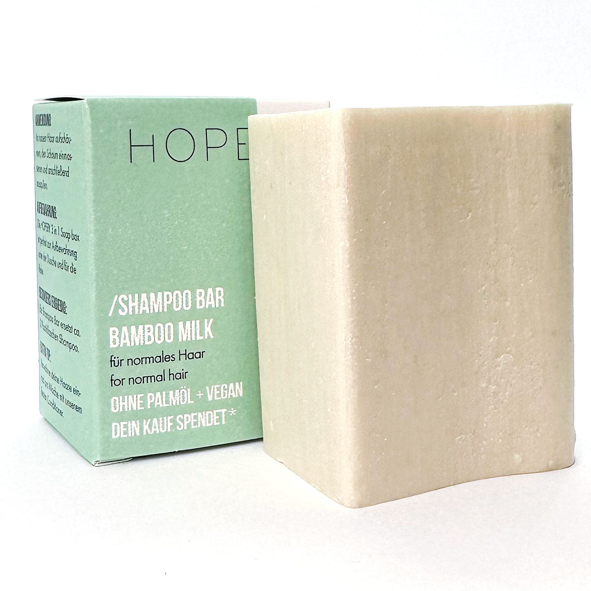 Hopery-Shampoo Bar Bamboo Milk-Vegan-Tierversuchsfrei-Palmölfrei-Plastikfrei