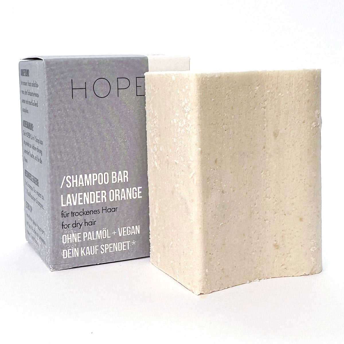 Hopery Lavendel Orange-Shampoo Bar-für trockenes Haar-for dry hair-Vegan-Palmölfrei