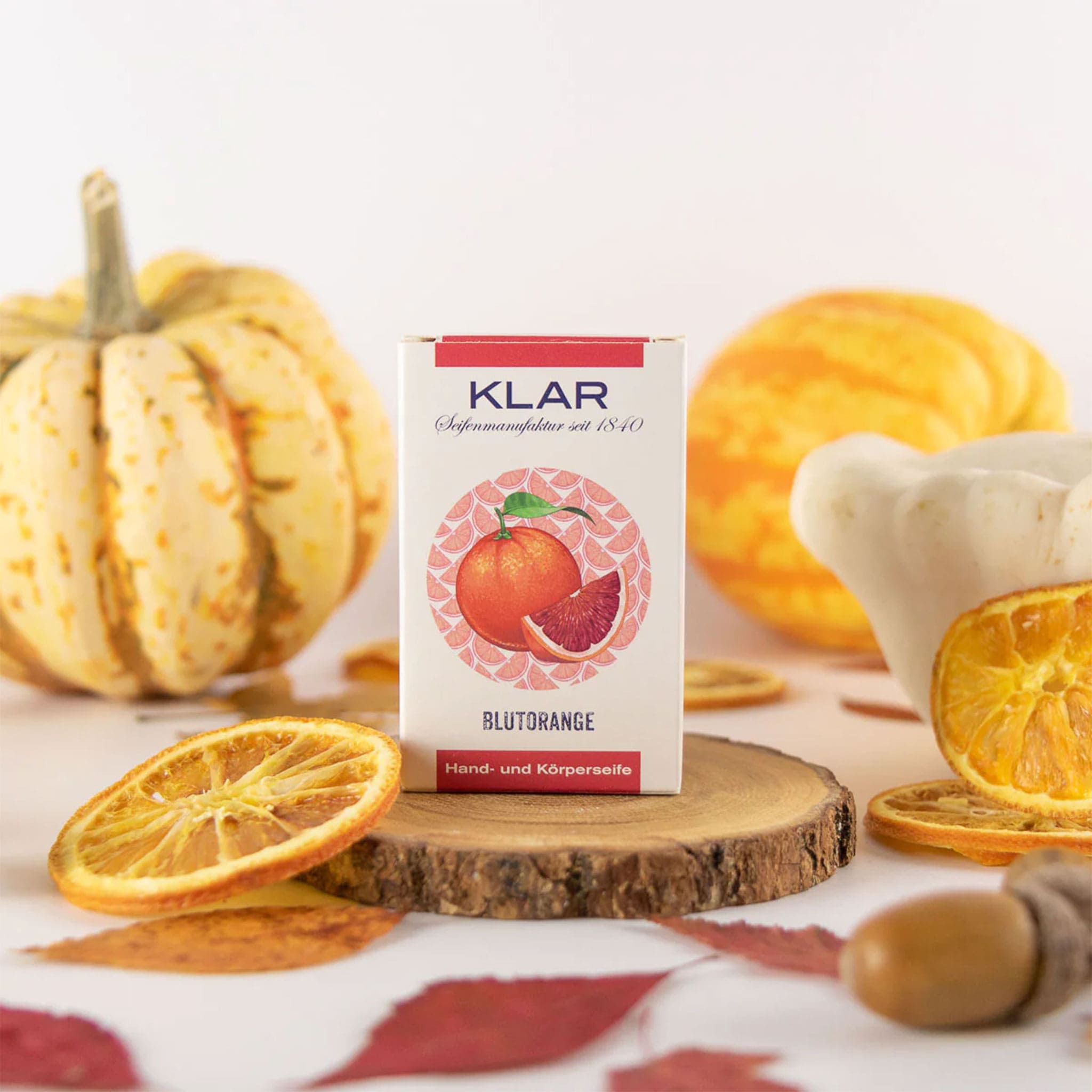 Hand- und Körperseife "Blutorange", cosmos zertifiziert – 100g