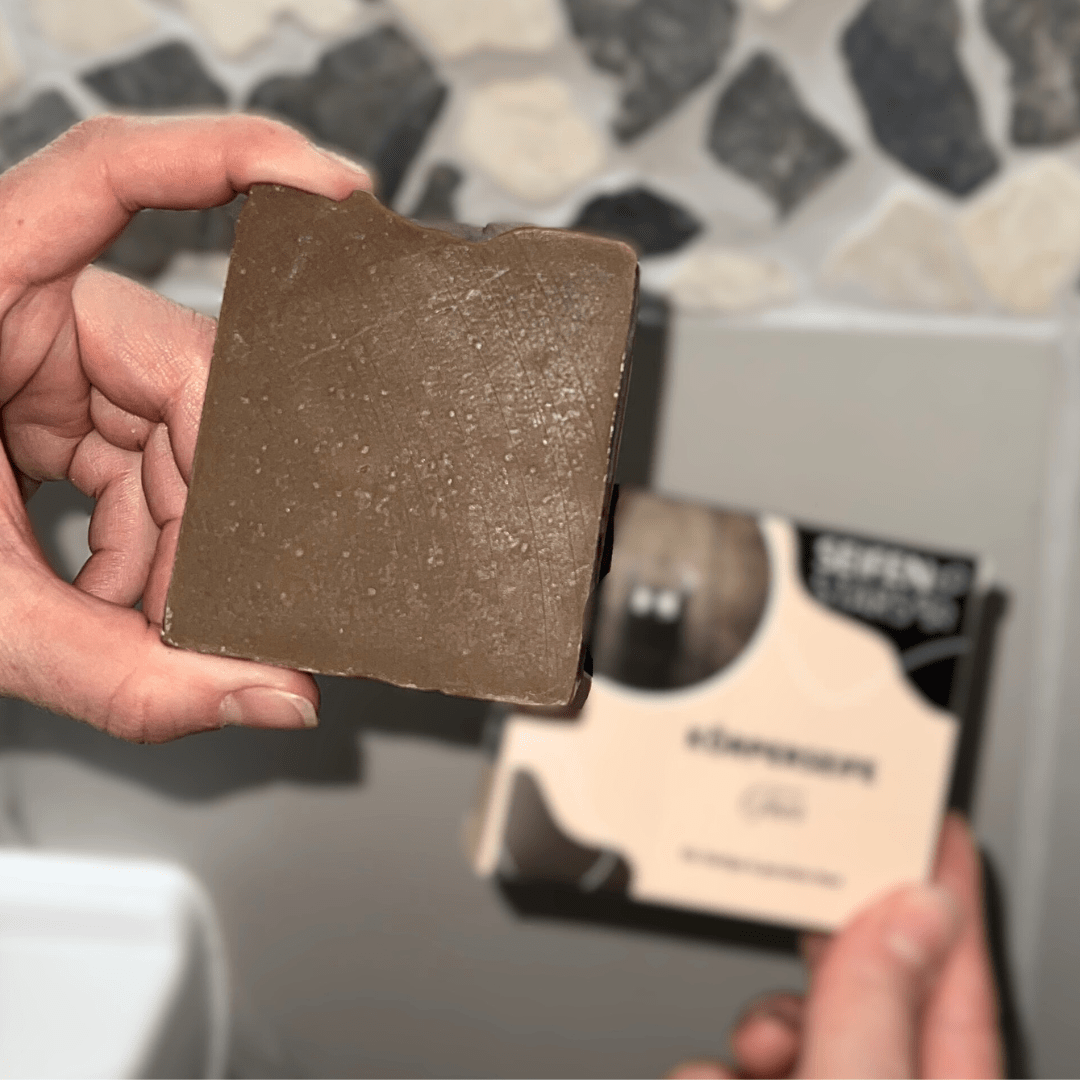 Körperseife  "Teer" – 100g von seifenstars für fettige und gereizte Haut