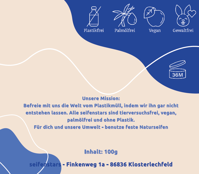 Körper-und Haarseife "Meersalz" – 100g von seifenstars