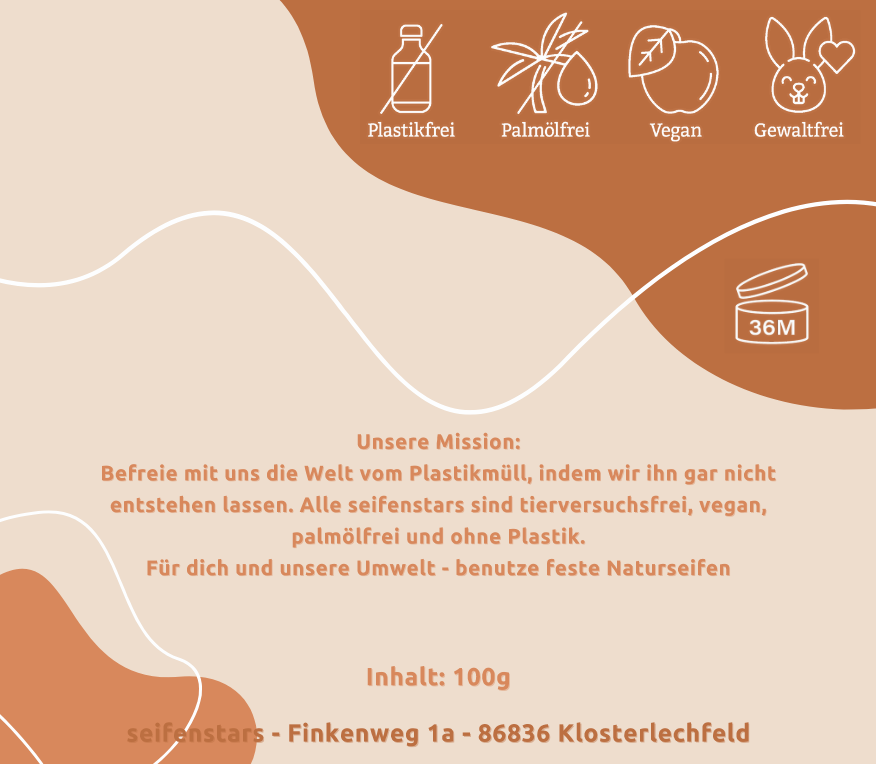 Körperseife  "Aprikose" – 100g von seifenstars für empfindliche und reife Haut