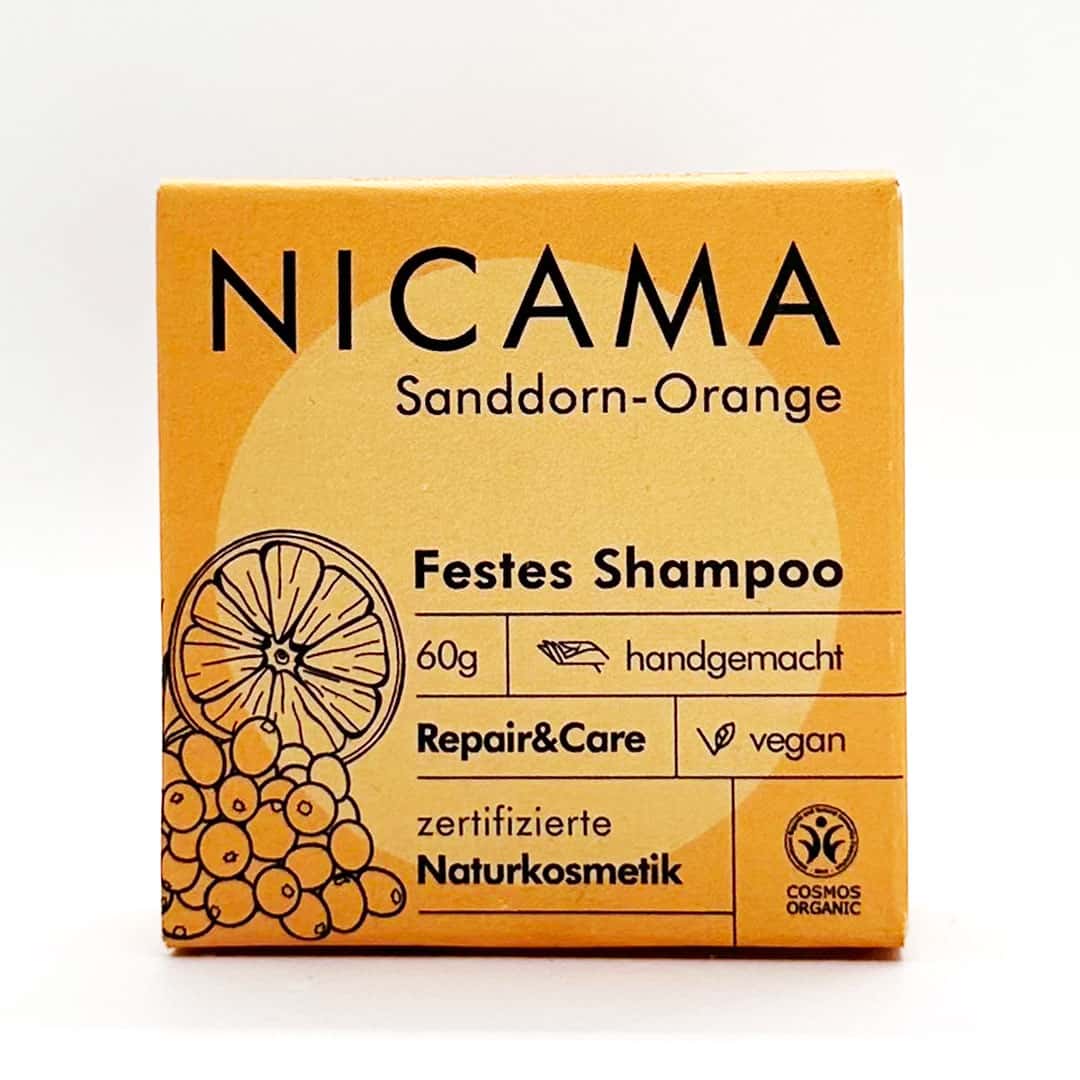 Shampoo "Sanddorn-Orange", COSMOS – 60g