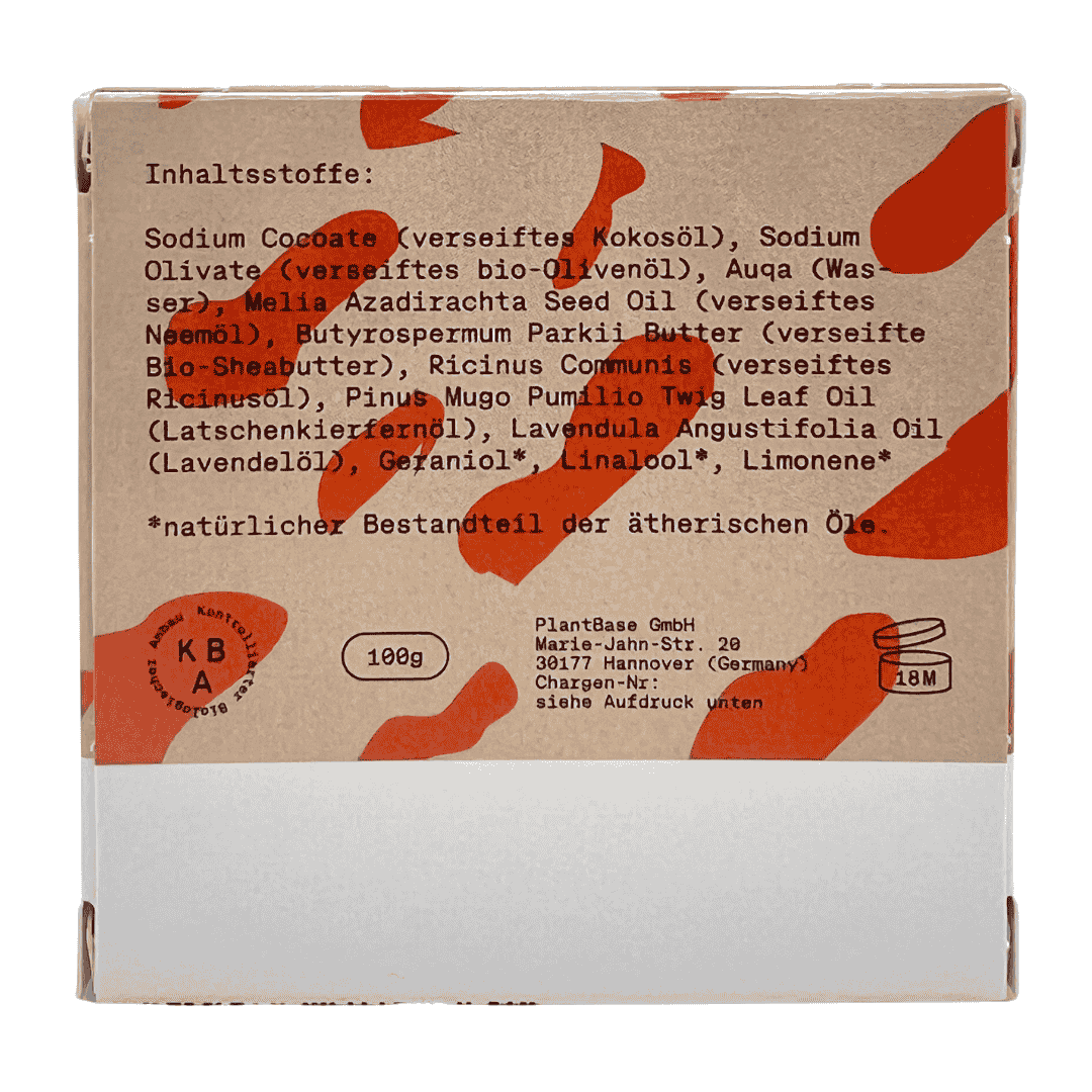 Natürliche handgemachte Hundeseife für empfindliche Haut,PlantBase,Vegan,Palmölfrei,Plastikfrei,Handmade
