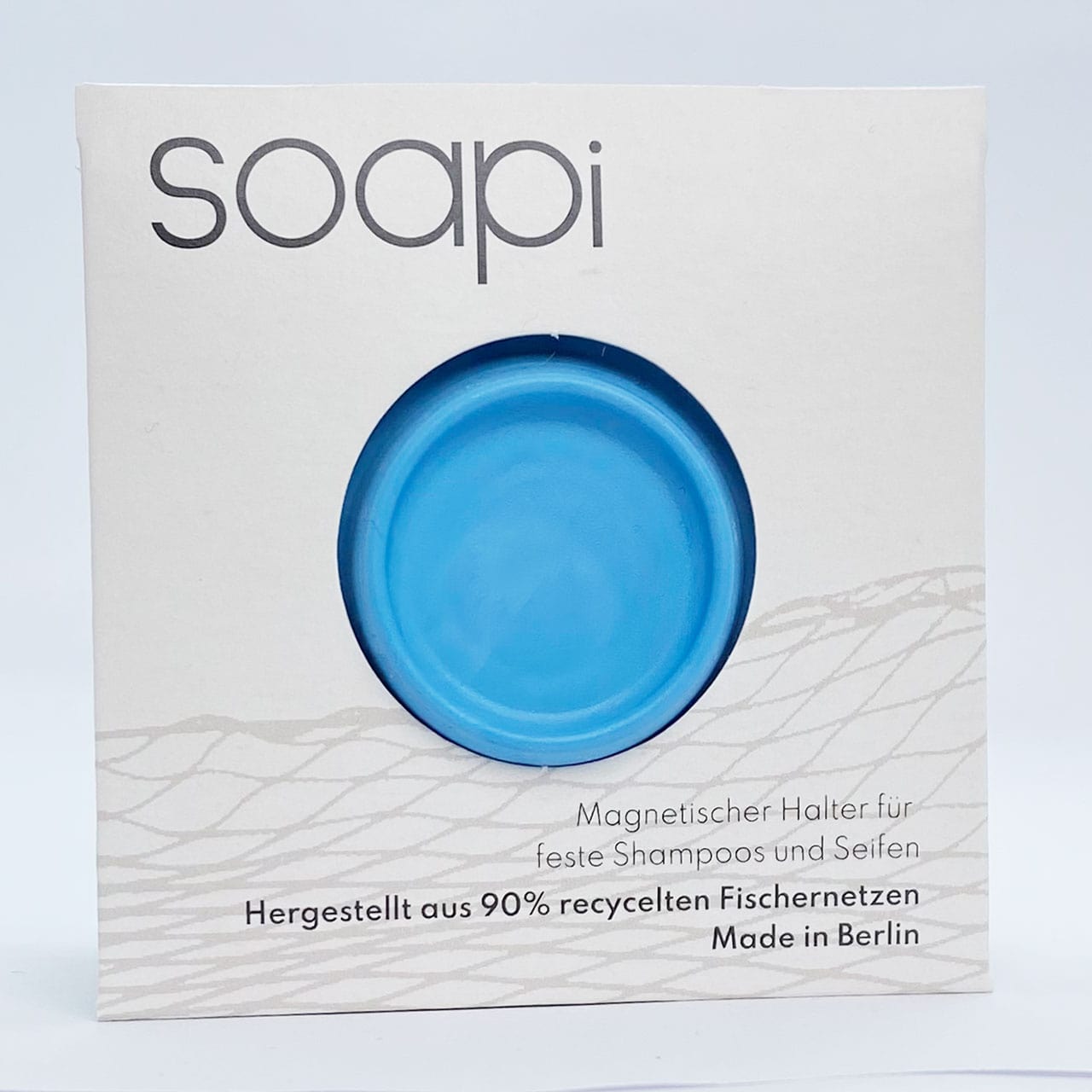 Seifenhalter soapi "Hellblau" mit Magnet – Ø 5 cm