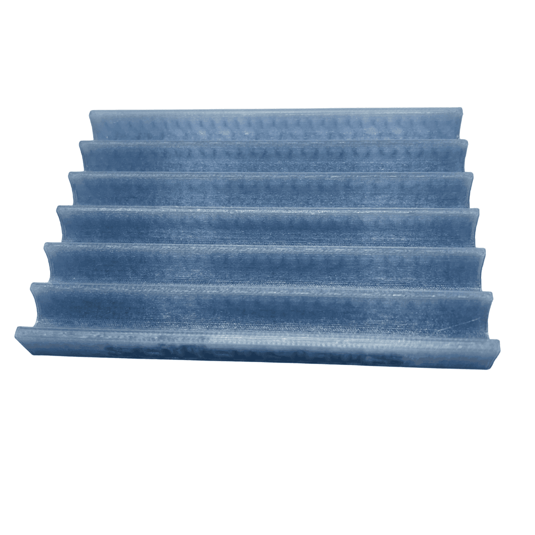 Seifenablage "Eisiger See - Blau-Transluzent", recyceltes PETG – 11 x 7,5 cm