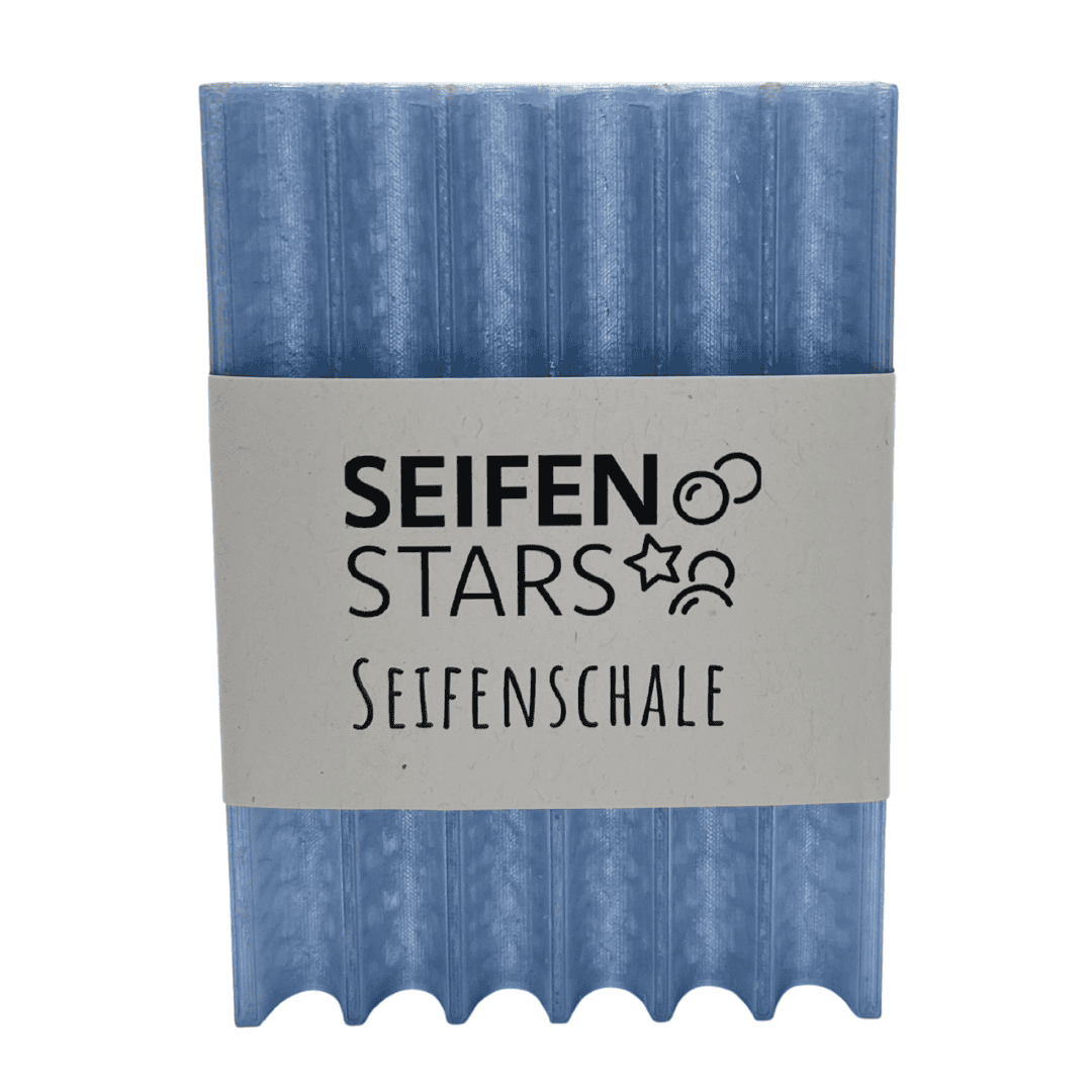 Seifenablage "Eisiger See - Blau-Transluzent", recyceltes PETG – 11 x 7,5 cm