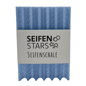 Seifenablage "Eisiger See - Blau-Transluzent", recyceltes PETG – 11 x 7,5 cm