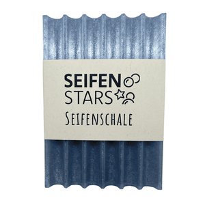Seifenablage "Eisiger See - Blau-Transluzent", recyceltes PETG – 11 x 7,5 cm