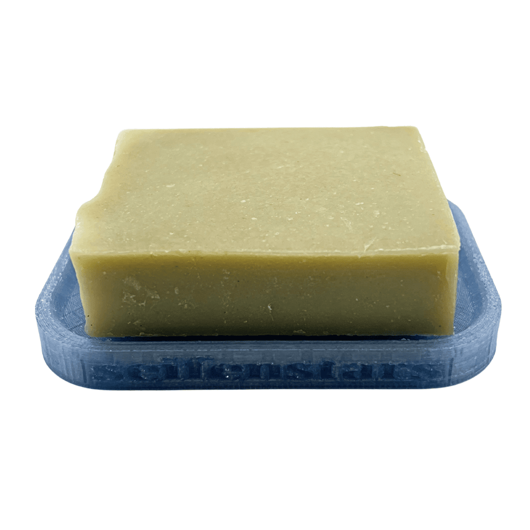 Seifenablage Flow in blau mit Meersalzseife