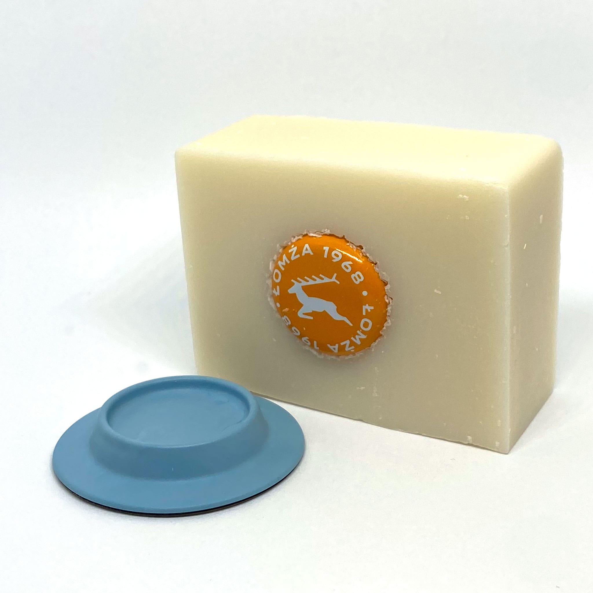 Seifenhalter soapi "Hellblau" mit Magnet mit fester Seife