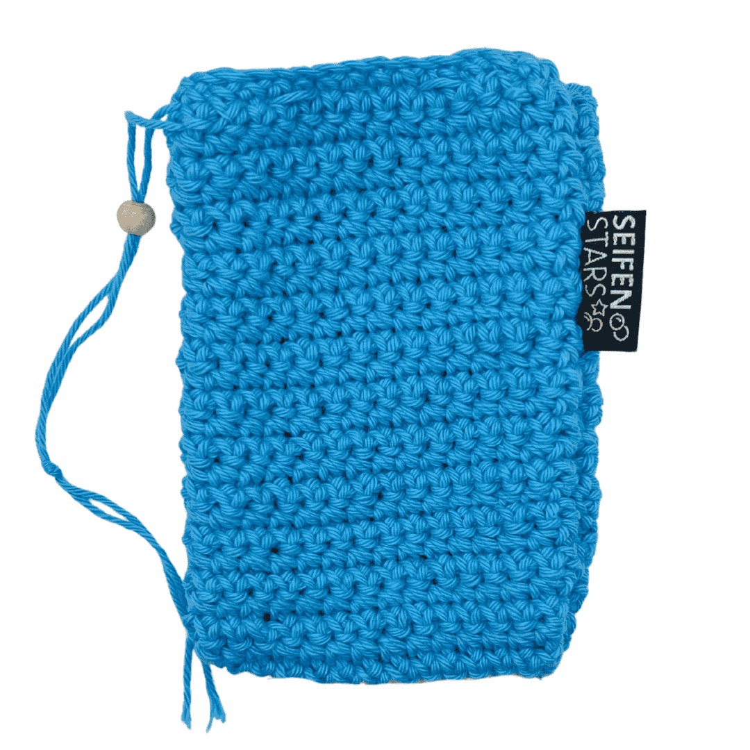 Seifensäckchen von seifenstars aus 100% Bio Baumwolle – 9 x 14 cm - hellblau