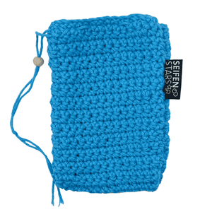 Seifensäckchen von seifenstars aus 100% Bio Baumwolle – 9 x 14 cm - hellblau