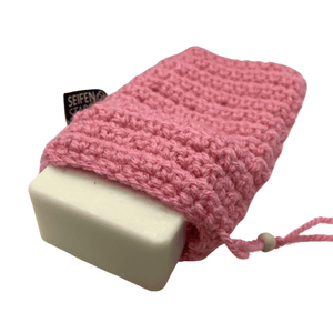 Seifensäckchen von seifenstars aus 100% Bio Baumwolle – 9 x 14 cm - rosa