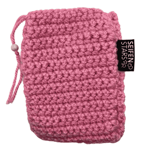 Seifensäckchen von seifenstars aus 100% Bio Baumwolle – 9 x 14 cm - rosa