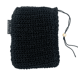 Seifensäckchen von seifenstars aus 100% Bio Baumwolle – 9 x 14 cm - schwarz