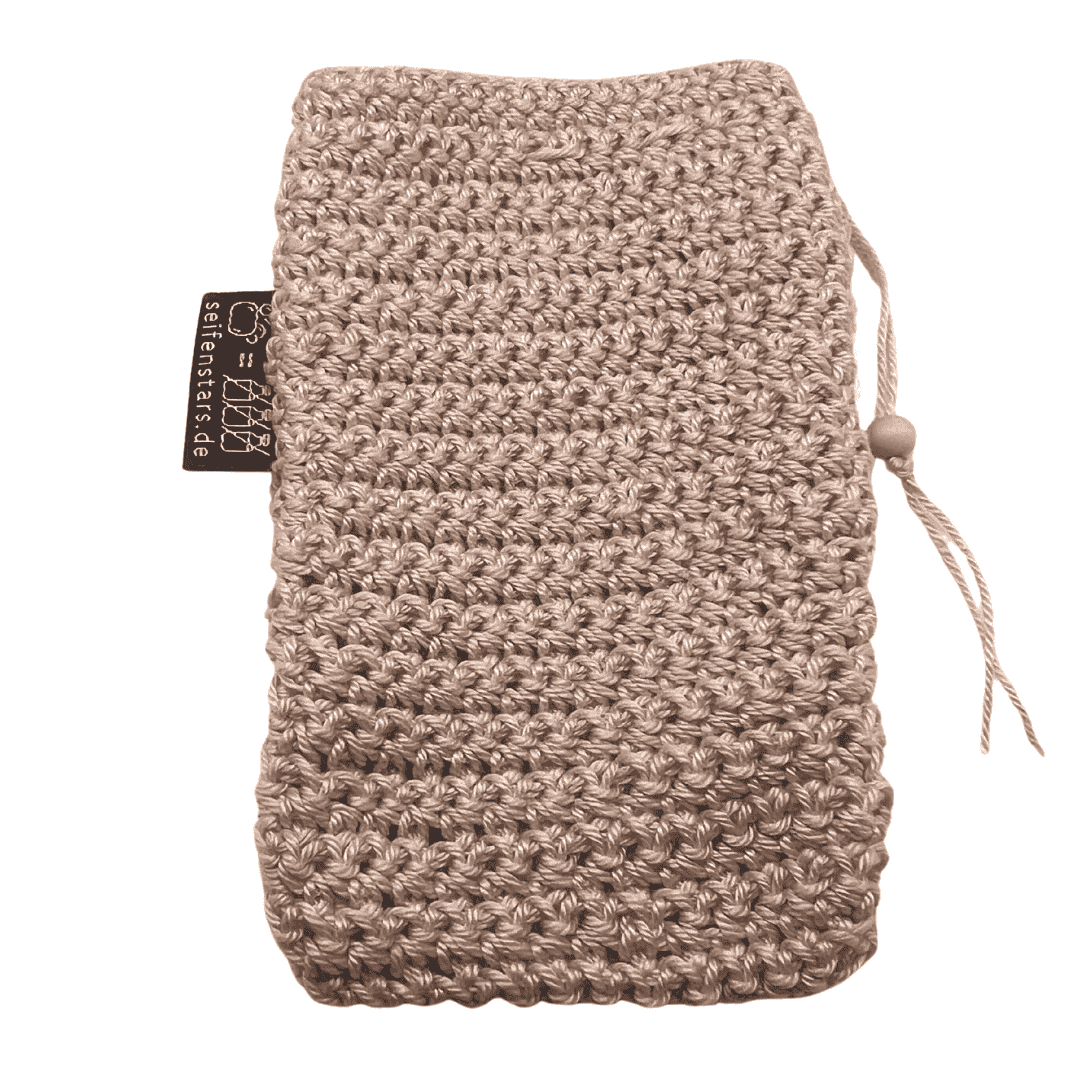 Seifensäckchen von seifenstars aus 100% Bio Baumwolle – 9 x 14 cm - zartrosa