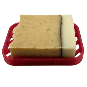 Seifenablage "Linéa - Rot" recyceltes PETG – 10 x 7,5 cm