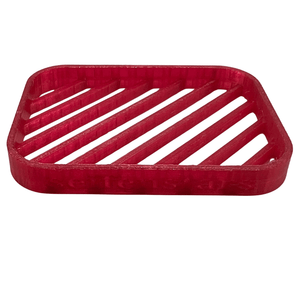 Seifenablage "Linéa - Rot" recyceltes PETG – 10 x 7,5 cm