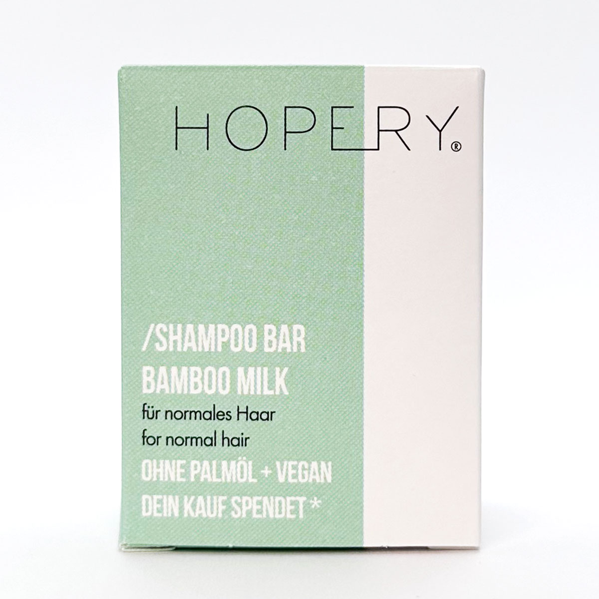 Shampoo "Bamboo Milk" – 95g-für normales Haar-Palmölfrei-Vegan
