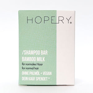 Shampoo "Bamboo Milk" – 95g-für normales Haar-Palmölfrei-Vegan