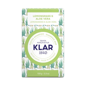 festes Shampoo "Lemongrass & Aloe Vera" – 100g,Klar Seife