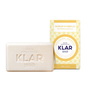 festes Shampoo "Muskat & Vanille" 100g,Klar Seife