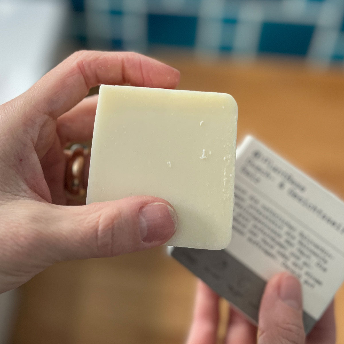Dusch- und Gesichtsseife "Salz", handgemacht – 100g,PlantBase,Vegan,Handmade,Plastikfrei,Palmölfrei,Zero Waste