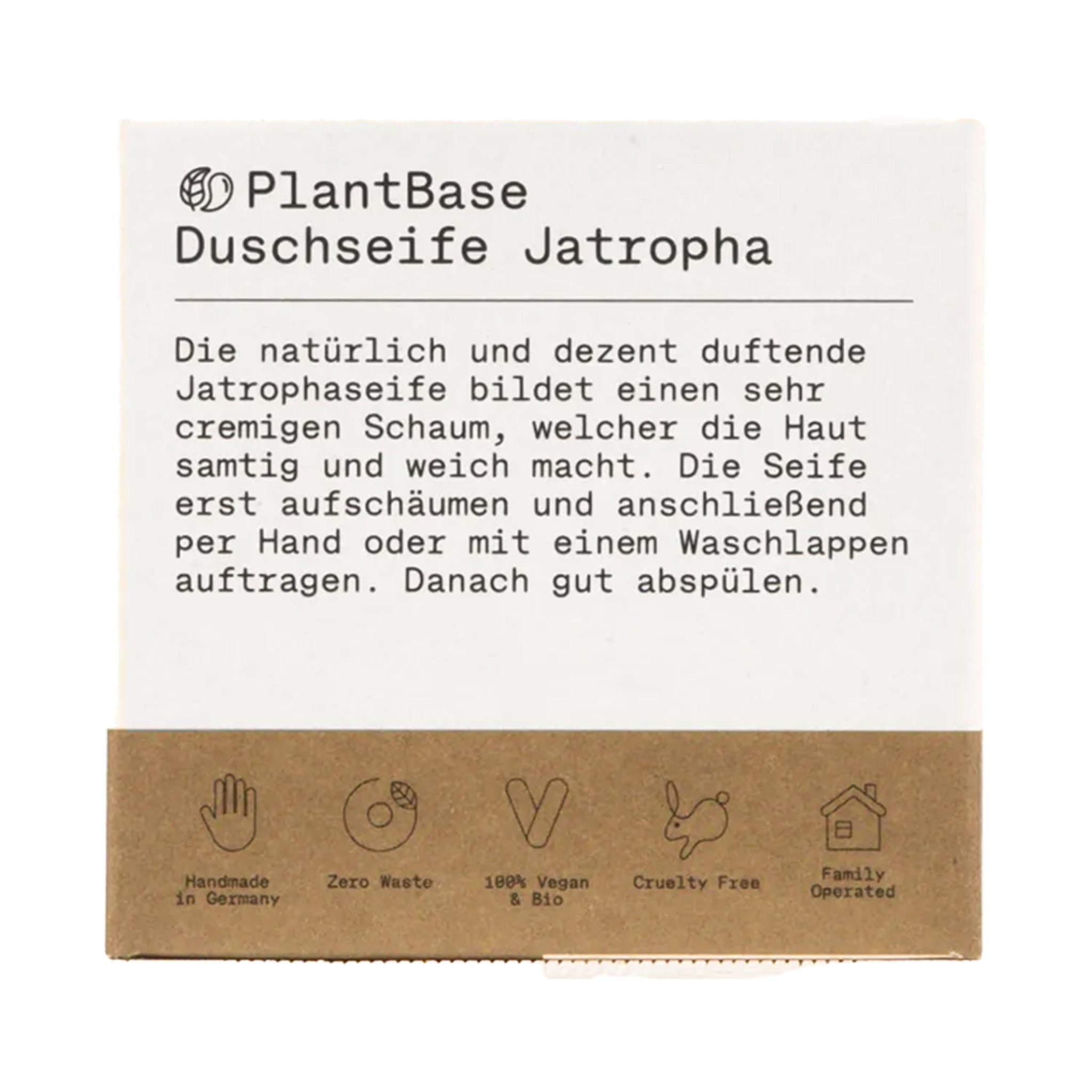 Duschseife "Jatropha", handgemacht – 100g