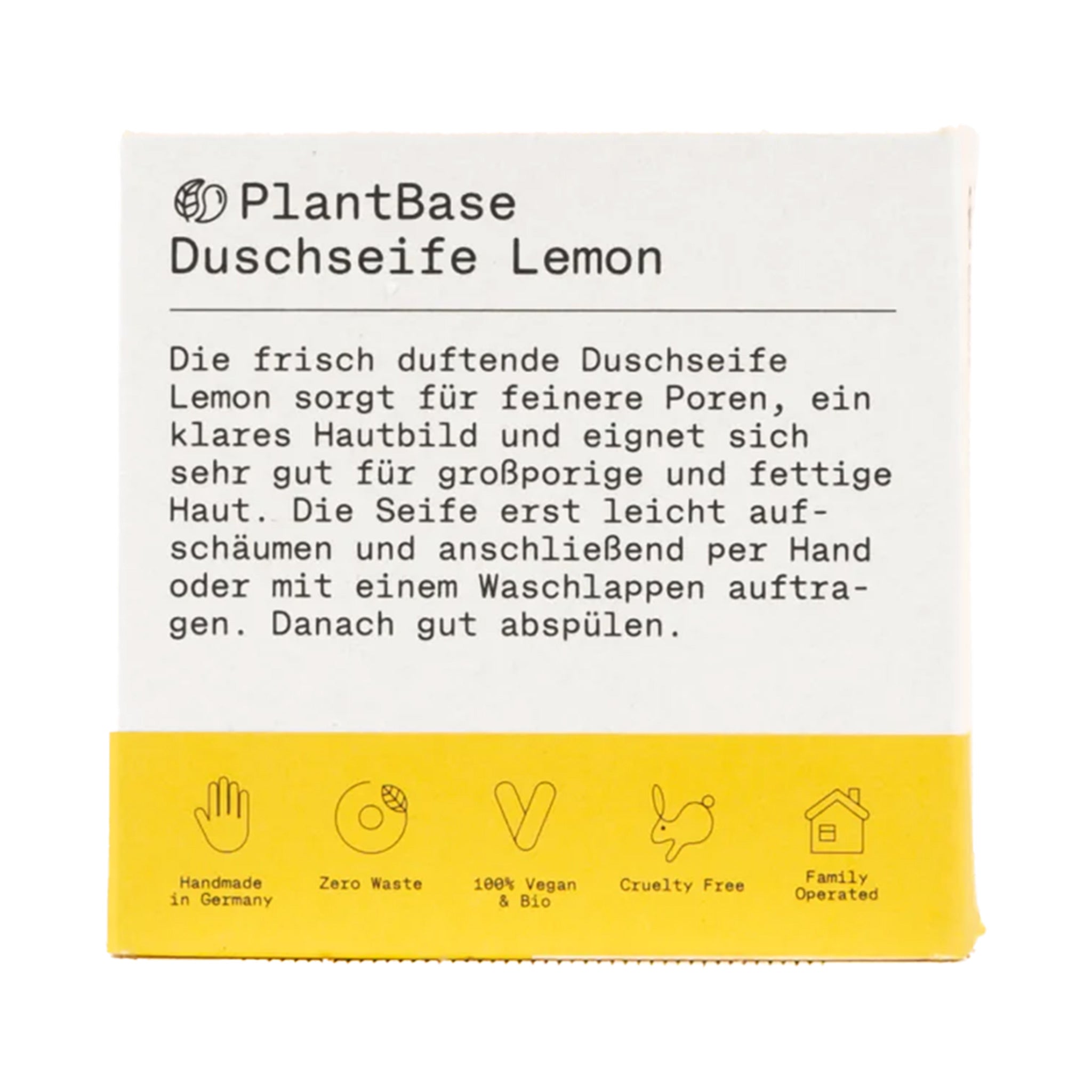 Duschseife "Lemon", handgemacht – 100g
