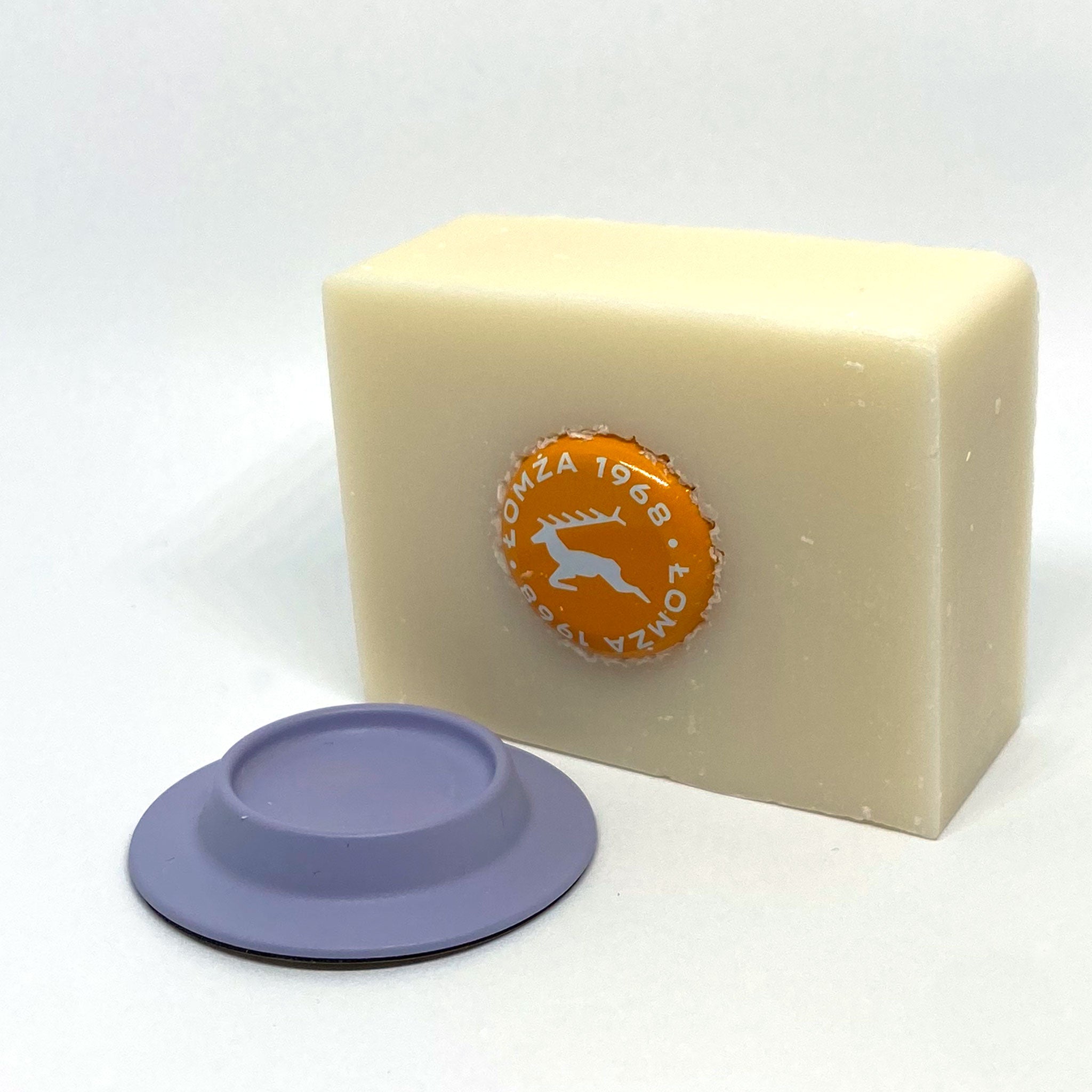 Seifenhalter Soapi "Lavendel" mit Magnet – Ø 5 cm
