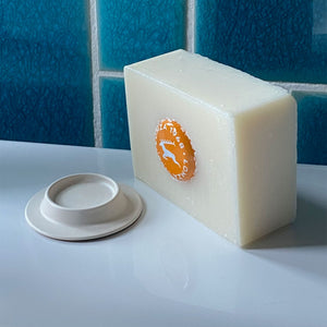 Seifenhalter Soapi "Weiß" mit Magnet – Ø 5 cm